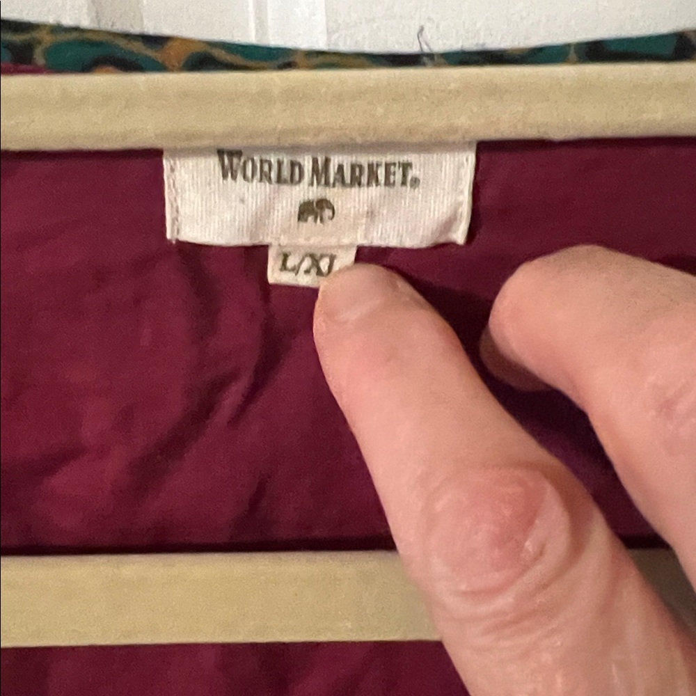 World Market Boho Multicolor Patchwork Babydoll M… - image 3